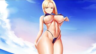 Cyber Crush's Big Titted Sakura on the Beach (4K 60FPS)