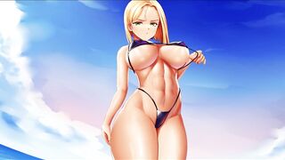 Cyber Crush's Big Titted Sakura on the Beach (4K 60FPS)
