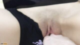 Watching Clip and Finger Fucked my girlfriend - USB Twat