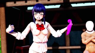 Mmd R18 hot and Hot Aoi Shiro Pounded like Sex