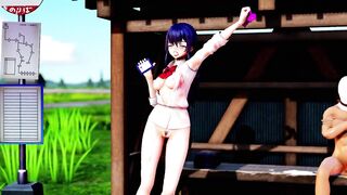 Mmd R18 hot and Hot Aoi Shiro Pounded like Sex
