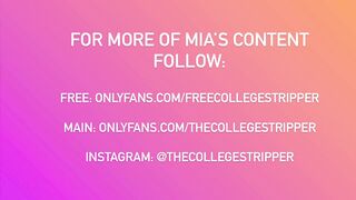 College Dancer Misss Mia Twerking with her Twat out
