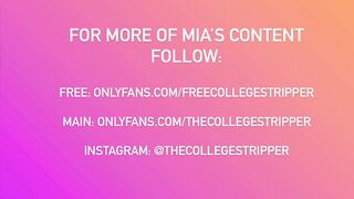 College Dancer Misss Mia Twerking with her Twat out