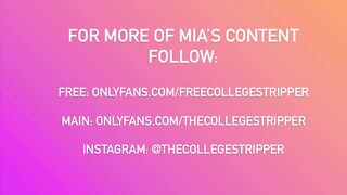 College Dancer Misss Mia Twerking with her Twat out