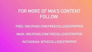 College Dancer Misss Mia Twerking with her Twat out