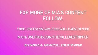 College Dancer Misss Mia Twerking with her Twat out
