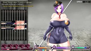 Karryn's Prison [RPG Cartoon Game] Ep.five Jerking off Prisoners inside