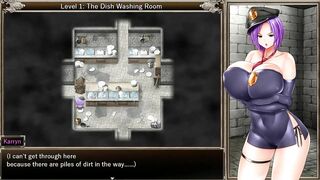 Karryn's Prison [RPG Cartoon Game] Ep.five Jerking off Prisoners inside