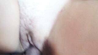 Anal Drilling of Blondy mom's Huge Tanned Booty Ended with