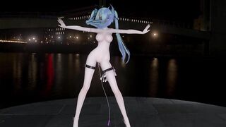 【hentai MMD】Hentai Women Strip Dance with Hot Translucent China Dress