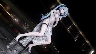 【hentai MMD】Hentai Women Strip Dance with Hot Translucent China Dress