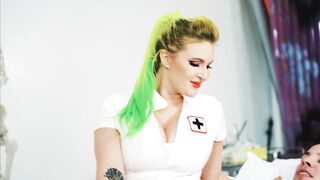 KILLERGRAM Gothic Nurse Deepthroats and Gets Anal from Fat Dick