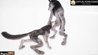 Wild Life Furry Porn with 2 Werewolves 4K 60 FPS