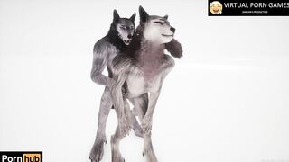 Wild Life Furry Porn with 2 Werewolves 4K 60 FPS