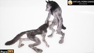 Wild Life Furry Porn with 2 Werewolves 4K 60 FPS
