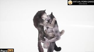 Wild Life Furry Porn with 2 Werewolves 4K 60 FPS