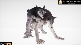 Wild Life Furry Porn with 2 Werewolves 4K 60 FPS