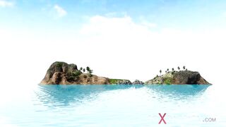 goddess Sex on the Beach! Long African Man Bangs a