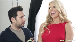 Big Boobed Anikka Albrite abducts pornstar and fucks him