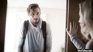Perverted aunt Riley Reyes seduced long penis bro and blown