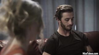 Perverted aunt Riley Reyes seduced long penis bro and blown