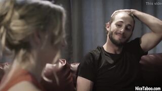 Perverted aunt Riley Reyes seduced long penis bro and blown