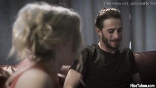 Perverted aunt Riley Reyes seduced long penis bro and blown