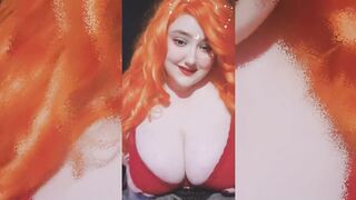 LEAKED Big Boobed Egirl Long Natural Hooters Exposed and Titfucked