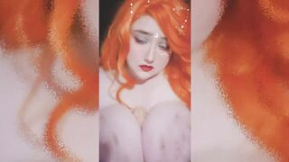 LEAKED Big Boobed Egirl Long Natural Hooters Exposed and Titfucked