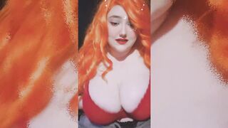 LEAKED Big Boobed Egirl Long Natural Hooters Exposed and Titfucked