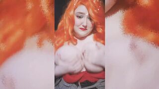 LEAKED Big Boobed Egirl Long Natural Hooters Exposed and Titfucked