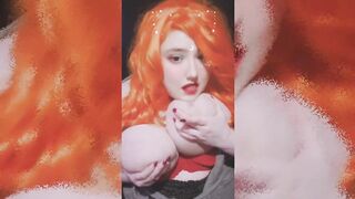 LEAKED Big Boobed Egirl Long Natural Hooters Exposed and Titfucked