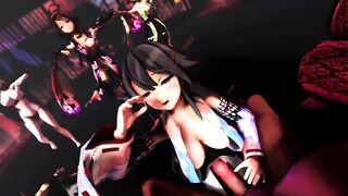 Mmd R18 beauty and Hottie Bitch Princess become Personal Bimbo
