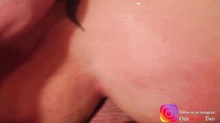 Peeing into Girls Booty than she Pees on Cock and