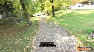 PublicSexDate - SHORT HAIRED BLONDE mom HOE VICKY HUNDT OUTDOOR