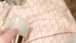 MILK ME Milking Machine Old cougar BBW Vibrator Long Titties