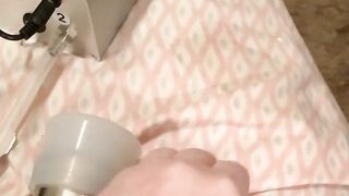 MILK ME Milking Machine Old cougar BBW Vibrator Long Titties