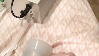 MILK ME Milking Machine Old cougar BBW Vibrator Long Titties