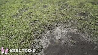 Real 19 Year Old- Liv Wild bounces her tight cunt on his