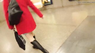 Upskirt tights