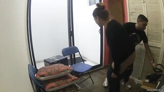 fucking behind the store