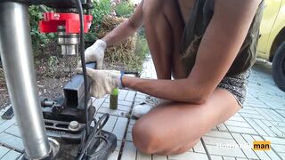 Floating Metal Table Part 2 - Drill Holes (Nip Slip)