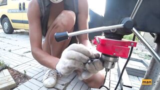 Floating Metal Table Part 2 - Drill Holes (Nip Slip)
