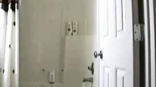 niece uses our shower and toy