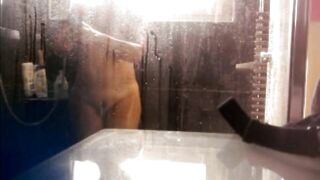 my sister in law in restroom