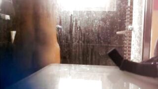 my sister in law in restroom