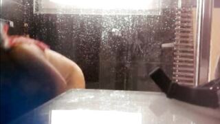 my sister in law in restroom