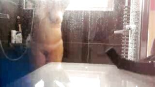 my sister in law in restroom