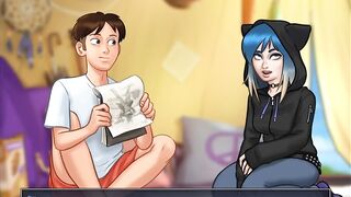 Summertime Saga all Eve Scenes (Goth girlfriend)