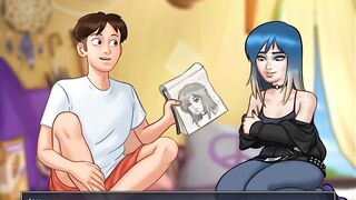 Summertime Saga all Eve Scenes (Goth girlfriend)
